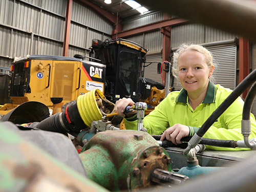 TeganMuirheadNews Tegan Muirhead at work