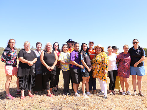 Wiradjuri-Women-Pomi-News.jpg The local First Nations women at Pomingalarna during the consultation process