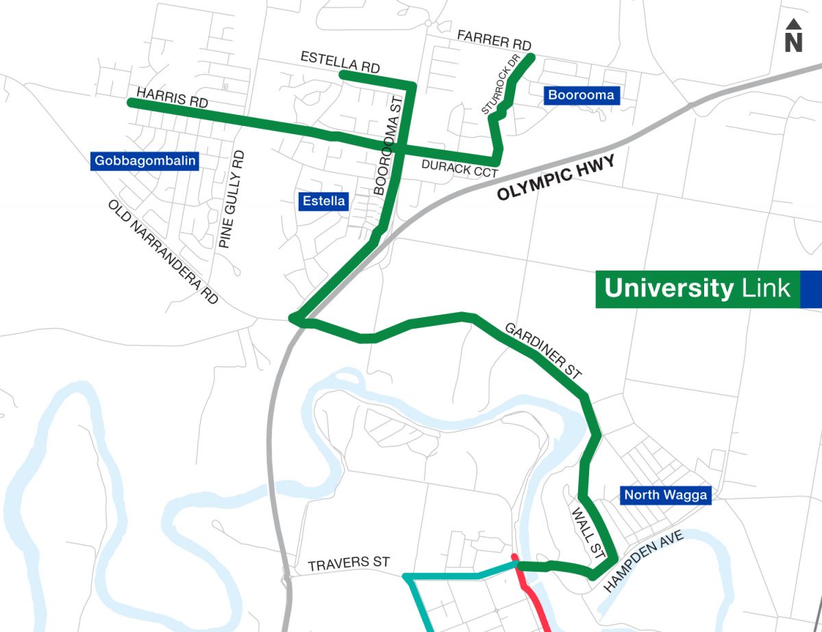 University Link map