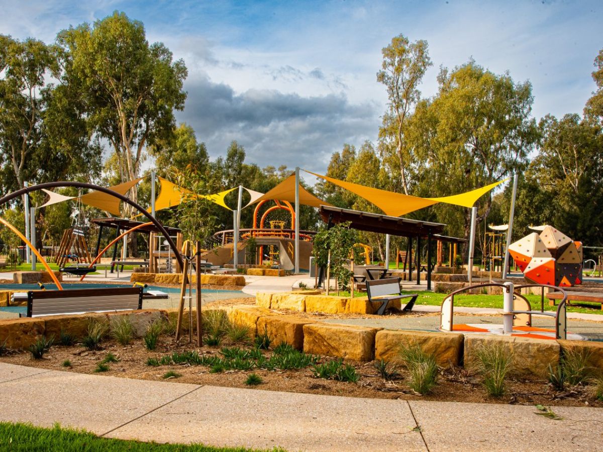 Completed Riverside playground