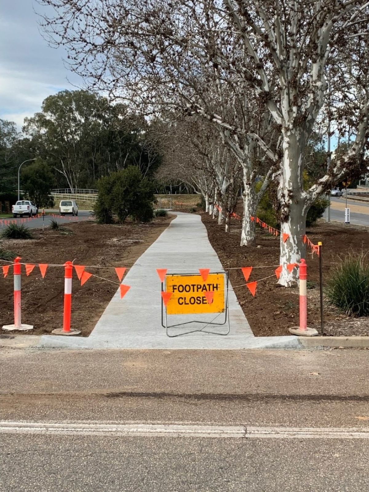 150 lineal metres of new concrete footpath between Narrung Street and the Levee is completed.