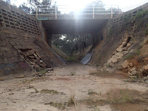 Crooked Creek Bridge before the works started