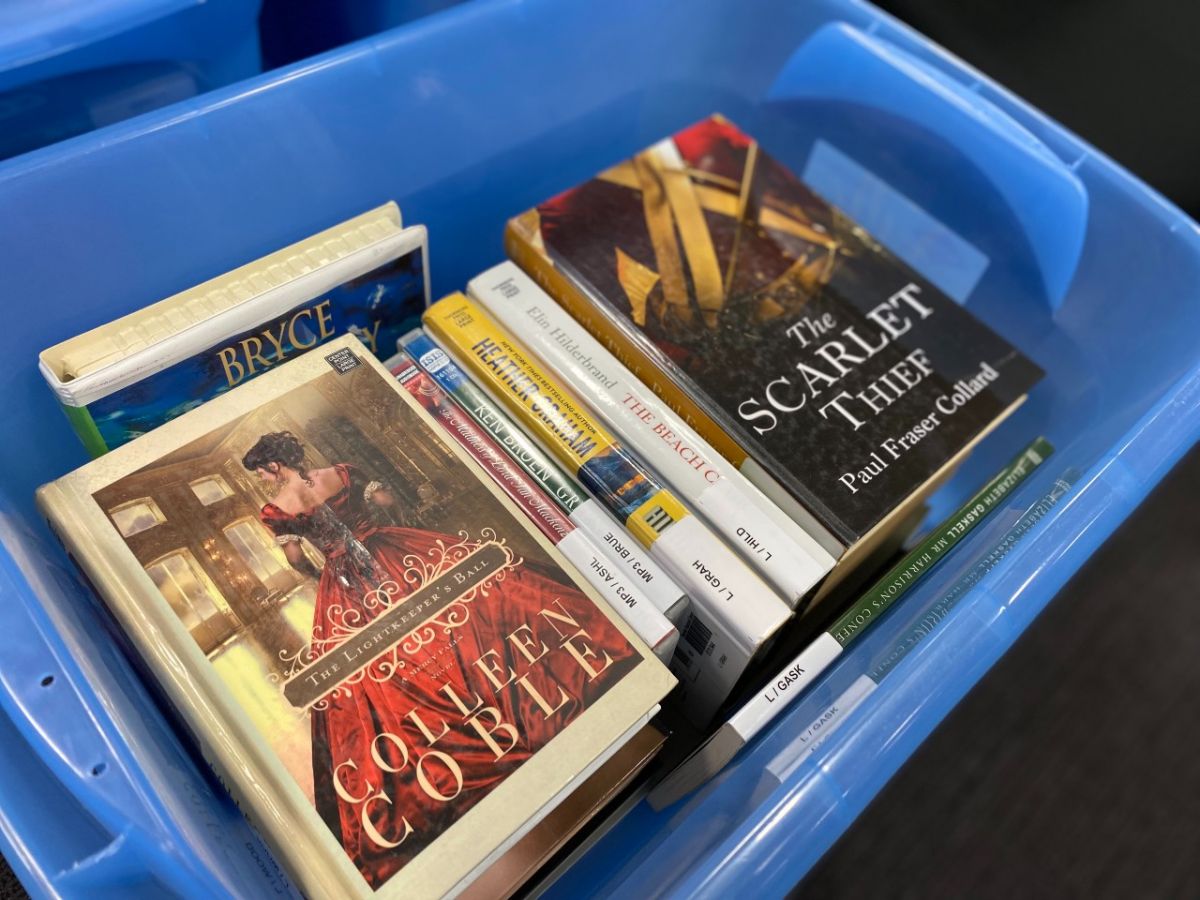 The library's Community Links collection, dedicated to the community's senior residents, features a wide range of large print and audio books.