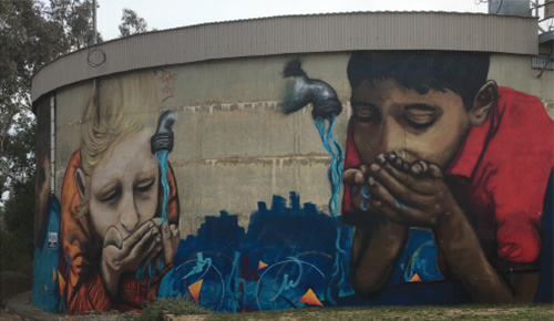After: Willians Hill, Riverina Water Reservoir GraffitiTank2